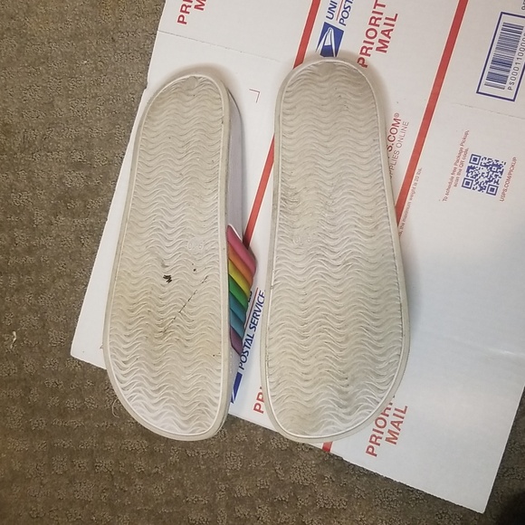 Rainbow Slipper Slides Sz. 9/10 - Picture 3 of 5